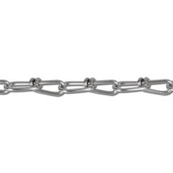 Steel chain - 1 mm, galvanized, knot, tension 35 kg