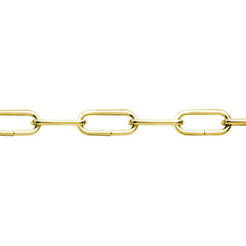 Decorative brass chain - 2 mm, tension 20 kg