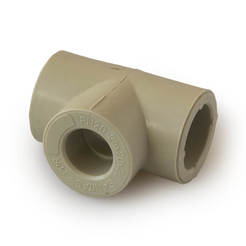 Polypropylene tee f25mm x f20mm x f20mm