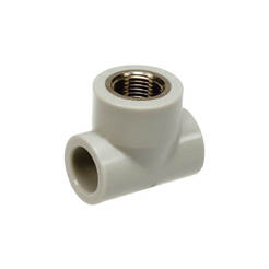 Polypropylene tee with internal brass thread ф25mm x 3/4" x 25mm