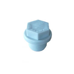 Polypropylene plug for 1/2" threaded pipes