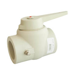 Polypropylene ball valve with drain f63mm