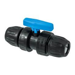 Ball valve 63mm PVC, pipe-pipe