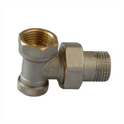 Secret radiator valve 1/2" , angular
