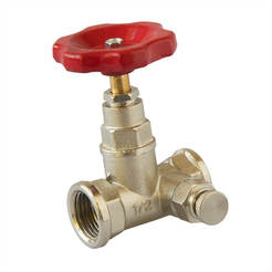 Shut-off valve with drain A8S 1/2"