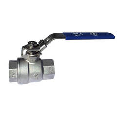 Ball valve 1/2" 2 parts stainless steel 304/316