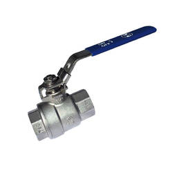 3/4" ball valve - 2 parts, stainless steel