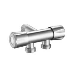 Double faucet 1/2" x 1/2" x 1/2" inox