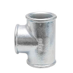 Nickel galvanized tee 1 1/2"