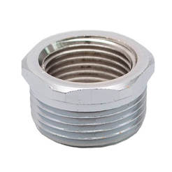 Internal reducing nipple BPH 3/8" x 1/2" brushed nickel