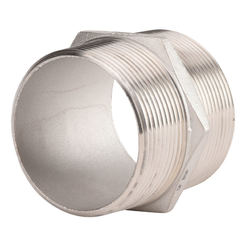Hexagonal nipple 1/2" - stainless steel