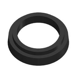 Seal for toilet cistern fittings black