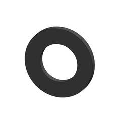 Holder seal 1 1/4" black 2 pieces