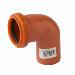 PVC Коляно ф50 87° оранж, SolidPipe
