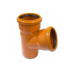 PVC coupler ф110 х ф110/67°, orange