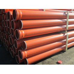 Socketed PVC Pipe ф250 6.2mm 6m SN4 orange PIPE LIFE