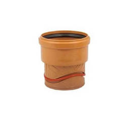 PVC adapter sleeve for pipe Ø100 KR1 181074 KARMAT