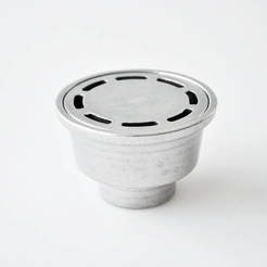 Прав сифон за баня Ф50 мм, алуминий кръг