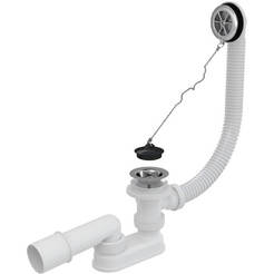 Bath siphon with PVC cap and chain A501