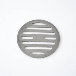 Floor siphon grille ф65mm 1.5mm round, stainless steel INOX