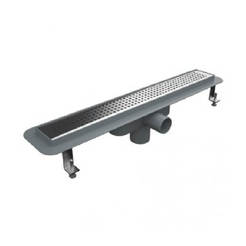 Linearer Badezimmer-Siphon 100cm Inox Gitterauslass ф40mm niedriger ф50mm AKVO