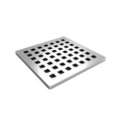Siphongitter 10x10cm quadratisch Inox AKVO