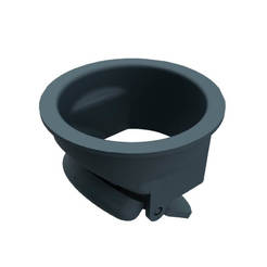 Anti-odor valve for horn siphon for bathroom, side outlet small PVC K-10