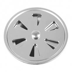 Abschlussgitter 100x100mm Chrom eckig Modell 795 AGRIA