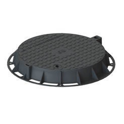 Schachtabdeckung ф600mm D400 Gusseisen ohne Belüftung