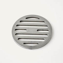Bathroom siphon grille Ф70mm, 3mm stainless steel INOX