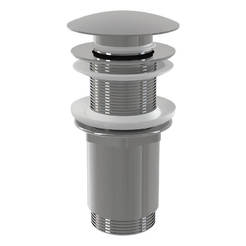 Upper part for sink siphon without overflow 5/4" metal, click-clap stopper Ф66mm A395