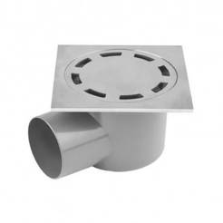 Siphon horn Ø40mm grid Inox 10cm x10cm 10mm inox Retro 617B AGRIA