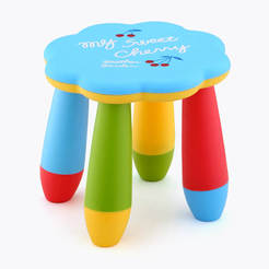 Children's plastic chair Flower f28 x 26 cm