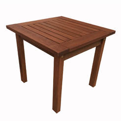 Chaise longue table 50 x 50 x 45 cm, meranti wood