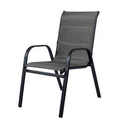 Градински стол - 52 х 52 х 8см, текстилен, сив