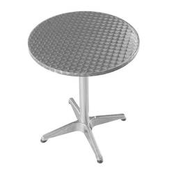 Runder Aluminiumtisch mit 60 cm Durchmesser