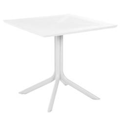 Стол 80x80x75см квадратный полипропилен белый