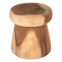 Side table Ø43x46cm round Cupre wood soirée