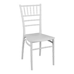 Градински стол Tiffany полипропилен бял нюанс 40x40x89см