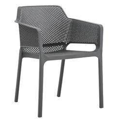 Stuhl mit Armlehnen, Polypropylen, braun, 59 x 58 x 79 cm, John