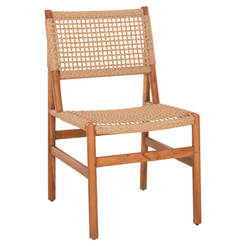 Chair DINIZ 48x60x84cm teak/rope
