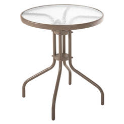 Круглый стол Lima, 60х70 см, стеклянный/металлический, для шампанского.