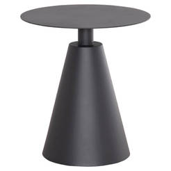 Круглый стол Sera Ф50х56см, алюминиевый, серый