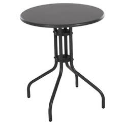 Круглый стол Lino Ф60х70см, металлический, серый