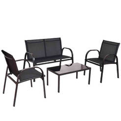 Garden set HPGF86533 - 4 parts, metal and mesh