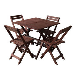 Garden set Tirora 5 pieces meranti wood