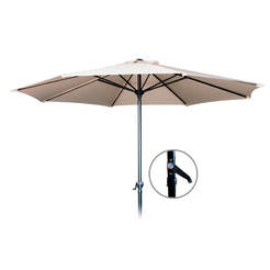 Градински чадър без стойка ф270см, бежов