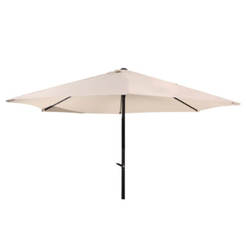 Градински чадър без стойка ф270см, бежов