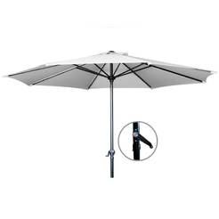 Градински чадър без стойка ф250см, бял