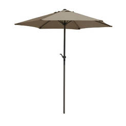 Градински чадър без стойка 2.7м бежов